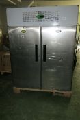 Genfrost Gen 1400 H double door stainless steel refrigerator 1400 L - A lift out charge will apply