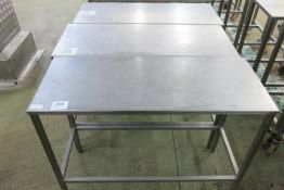 (3) Protech stainless steel stands
