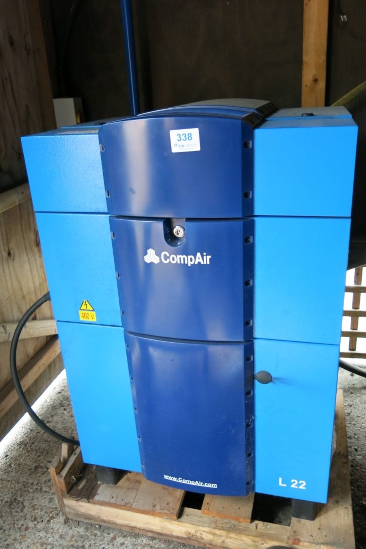 Compair L22-10A packaged air compressor - A lift out charge will apply