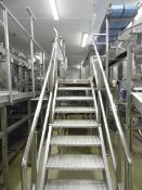 (CB) Left hand stainless steel access platform with steps - A lift out charge will apply