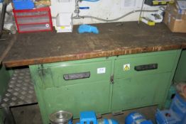 Green steel fabricated workbench