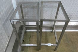 (2) Direct Choice stainless steel stands