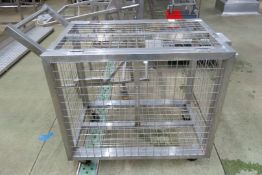 Stainless steel mesh cutting blade trolley