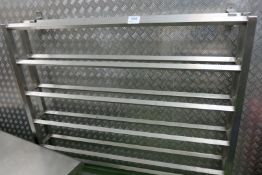 Six tier stainless steel shoe rack