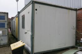 Portakabin PK402 metalclad jackleg cabin - A lift out charge will apply