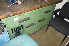 Green steel fabricated workbench