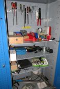 Bott double door tool cabinet and a double door cabinet, contents included