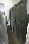 (8) Single door lockers & (1) four compartment boot locker