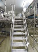 (CC) Left hand stainless steel access platform and steps - A lift out charge will apply