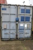 Steel 40' shipping container & Substantial Contents of Machine Spares - A lift out charge will apply