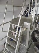 (CD) Free standing stainless steel access platform with steps - A lift out charge will apply