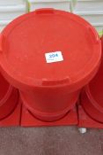 (3) Plastic two-stage de-watering bins