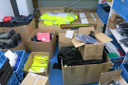 Contents of workwear clothing store