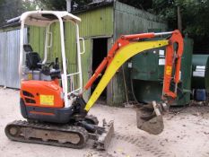 Kubota U17-3a mini excavator 2012