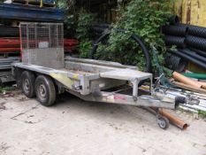 Ifor Williams twin axle plant trailer