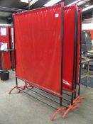 (4) Steel framed welding screens