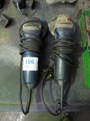 (2) Bosch 240V hand grinders