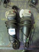 (2) Bosch 240V hand grinders