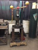 Norton No.8 hand rotary fly press on stand