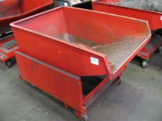 1T fork fitting tipping skip