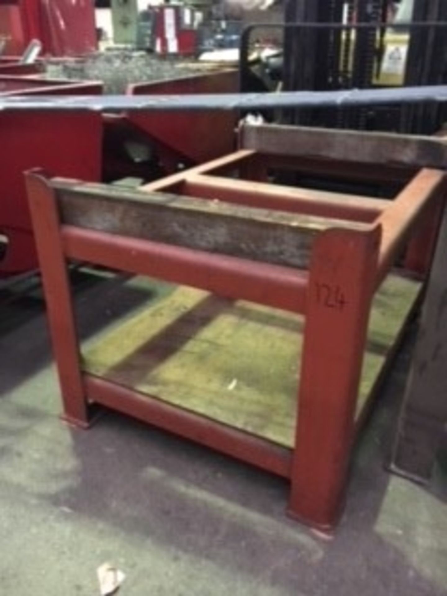 (2) Steel pallet benches - Image 2 of 2