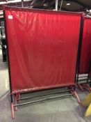 (5) Freestanding tubular steel welding screens