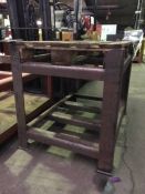 (2) Steel pallet benches