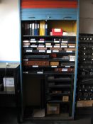 Steel cabinet and contents of micrometers etc