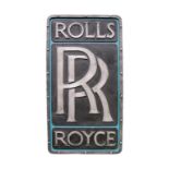 Cold Caste Aluminium Rolls Royce Sign