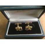 Jaguar Gold Cufflinks.