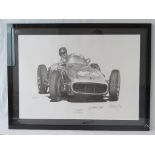 Fangio Mercedes Monaco print