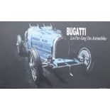 "Bugatti. Les Pursang des Automobiles". Painting.