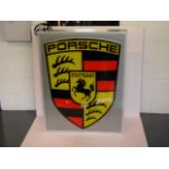 Porsche. Illuminated sign.