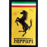 Ferrari â€˜Prancing Horseâ€™, signed Mansell Brooks