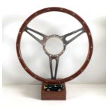 Steering Wheel, signed Sir Stirling Moss OBE Tony Brooks