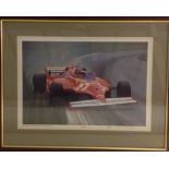 Gilles Villeneuve limited edition print