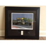 Ayrton Senna signed JPS Lotus presentation