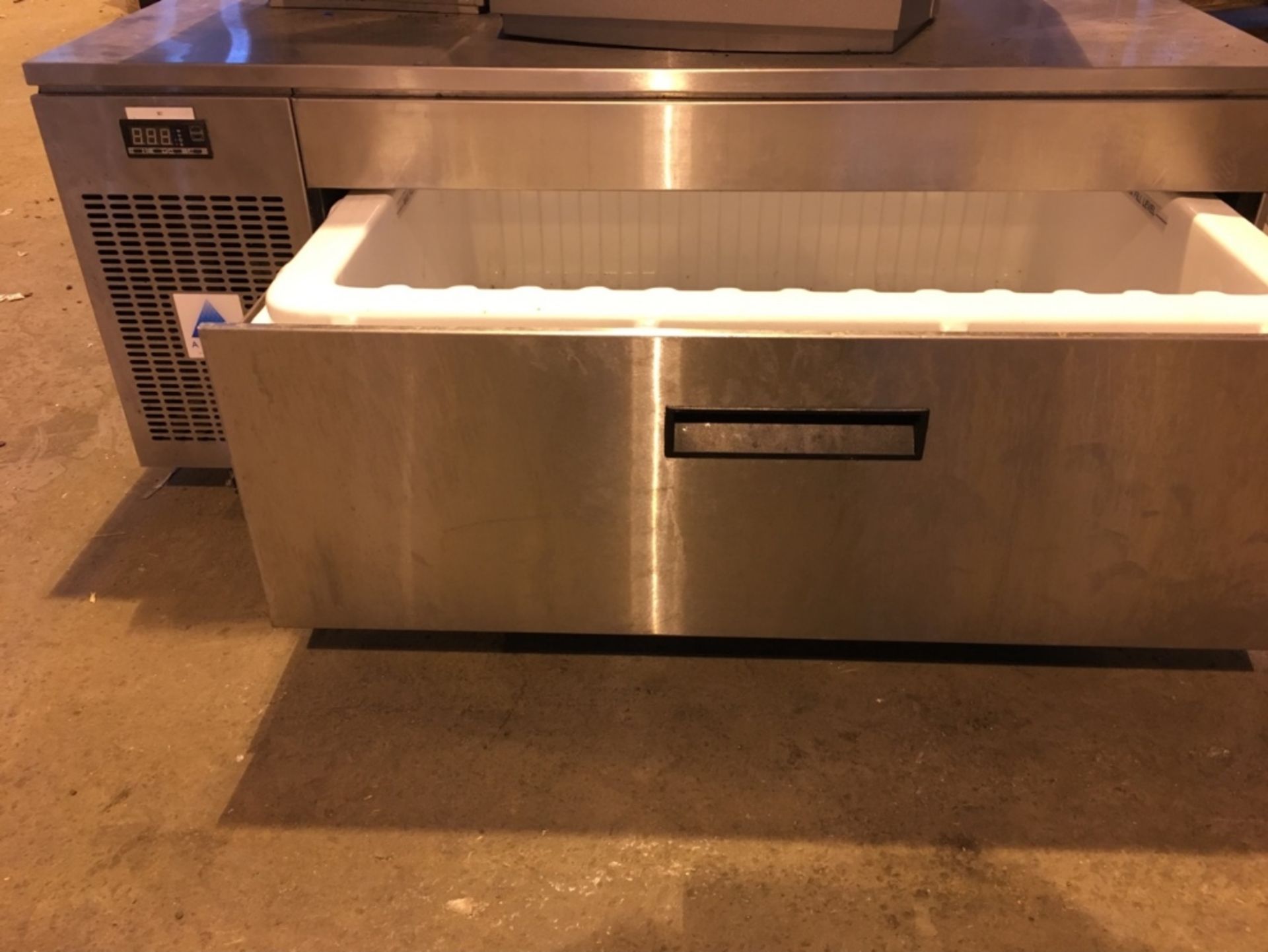 Adande Mobile Stainless Steel Fish Meat Storage Fridge Table 1 Drawer - 230v - Image 2 of 2