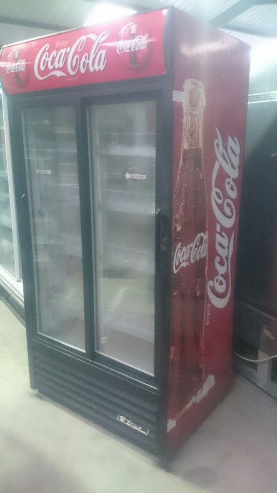 Glass Door Shop Display Fridge - 5 Shelves - H200cm W100cm D74cm