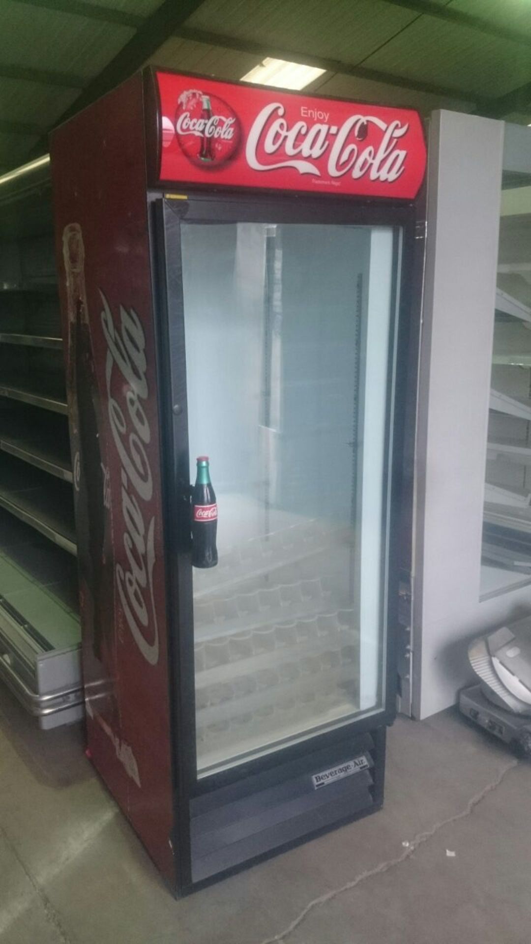 Glass Door Shop Display Fridge - 5 Shelves - H200cm W68cm D78cm