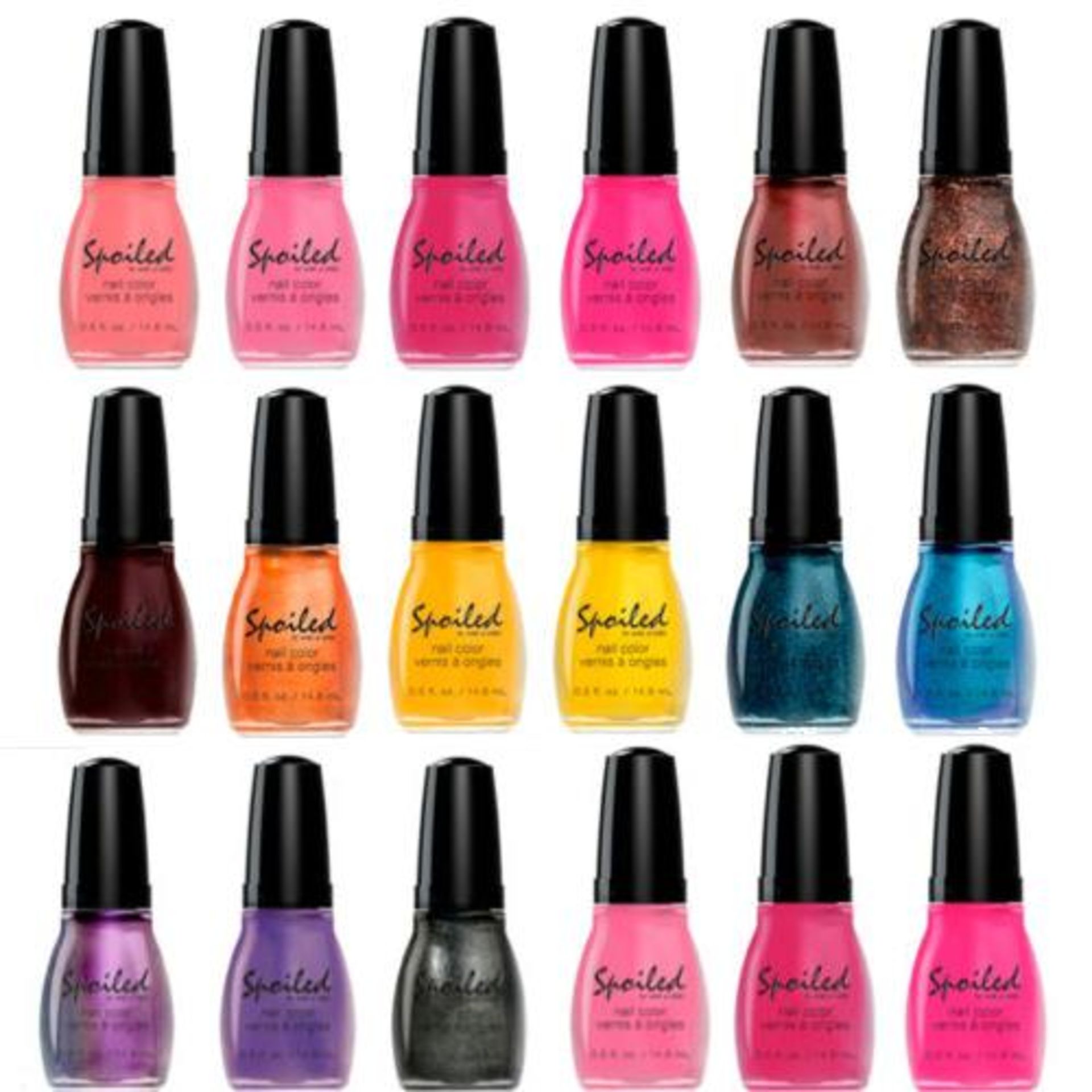 1000 x Spoiled Nail Varnish – 6 Shades – NO VAT   UK Delivery £30