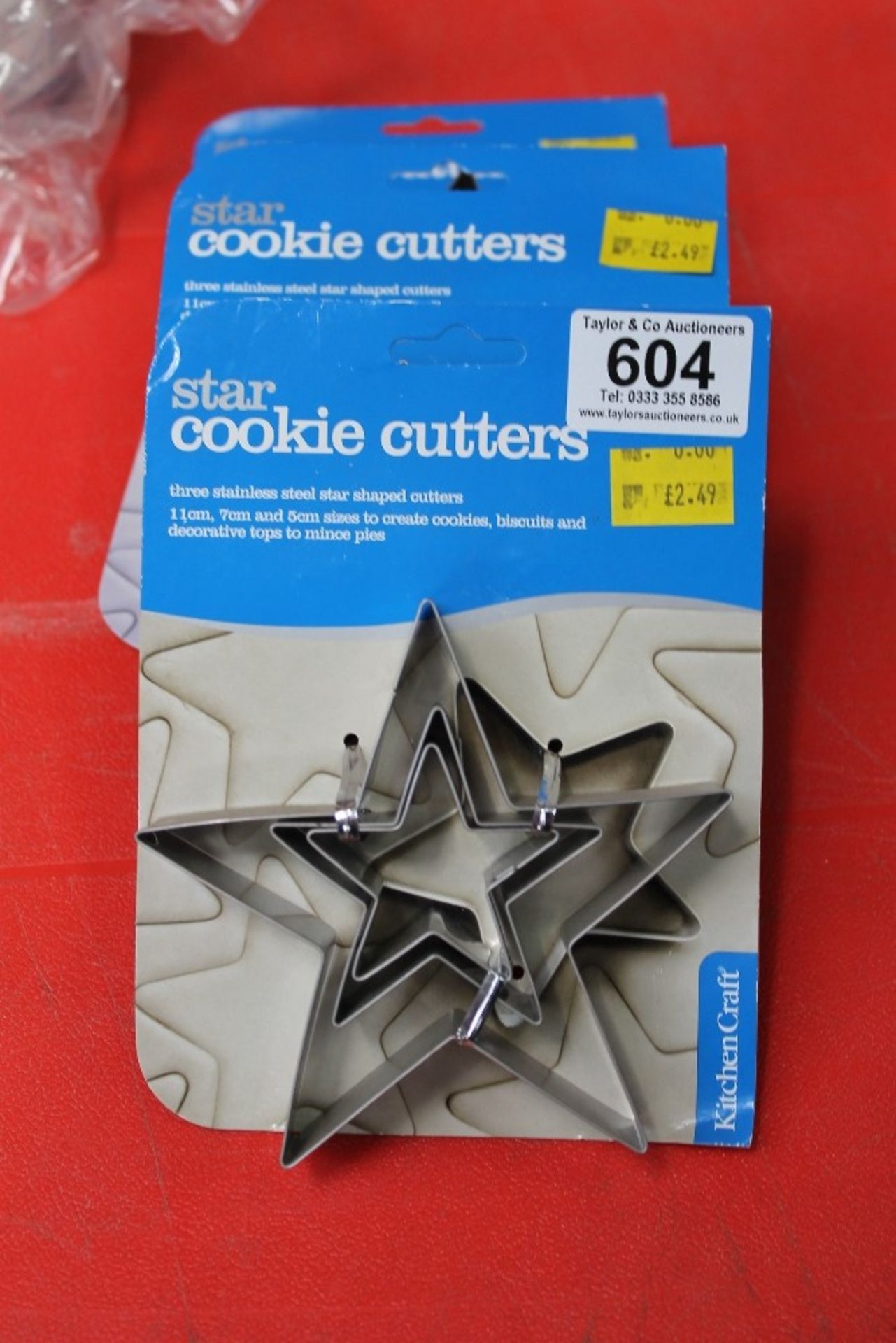 4 x star cookie cutters