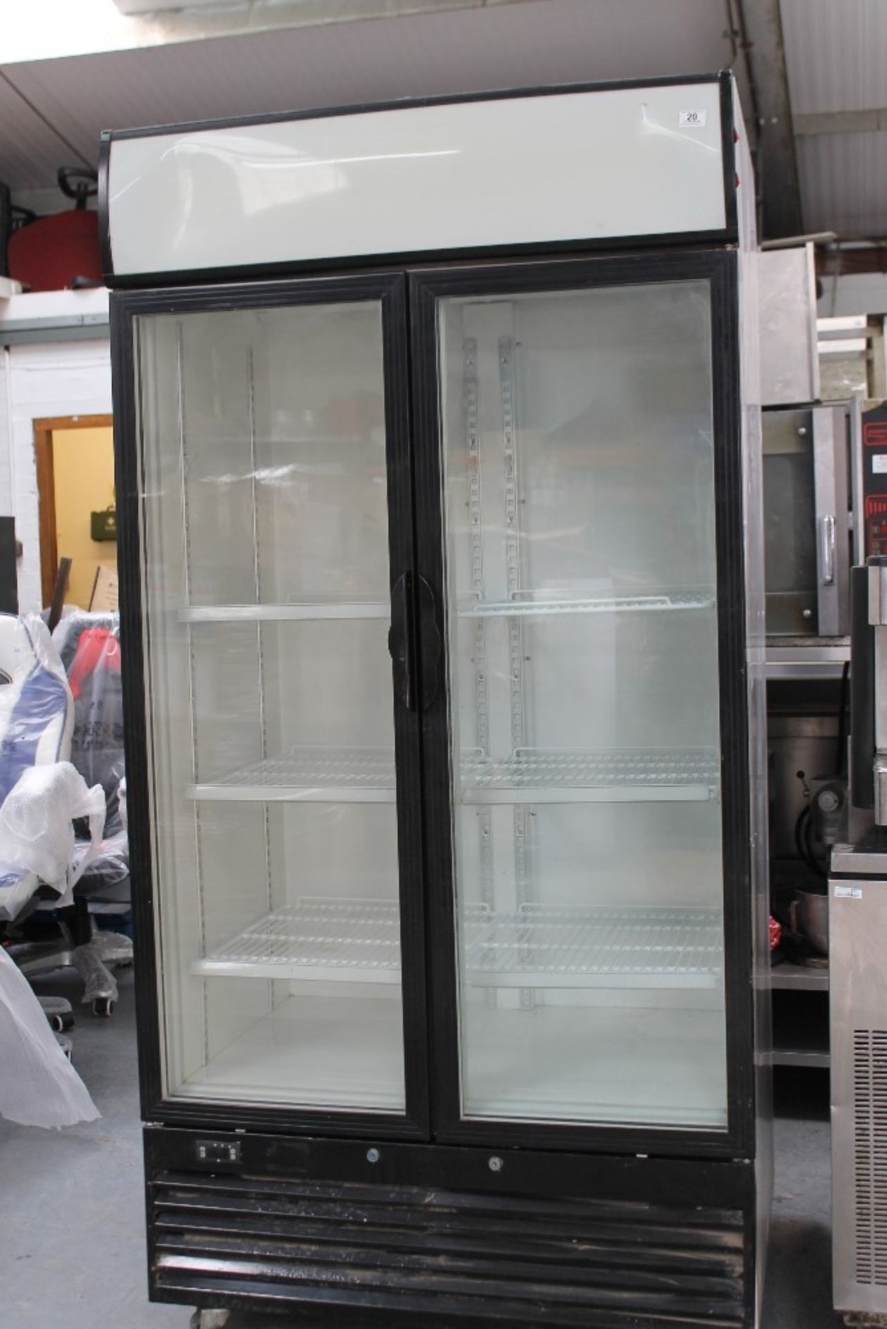 Double Glass Door  Display Fridge – Tested – NO VAT