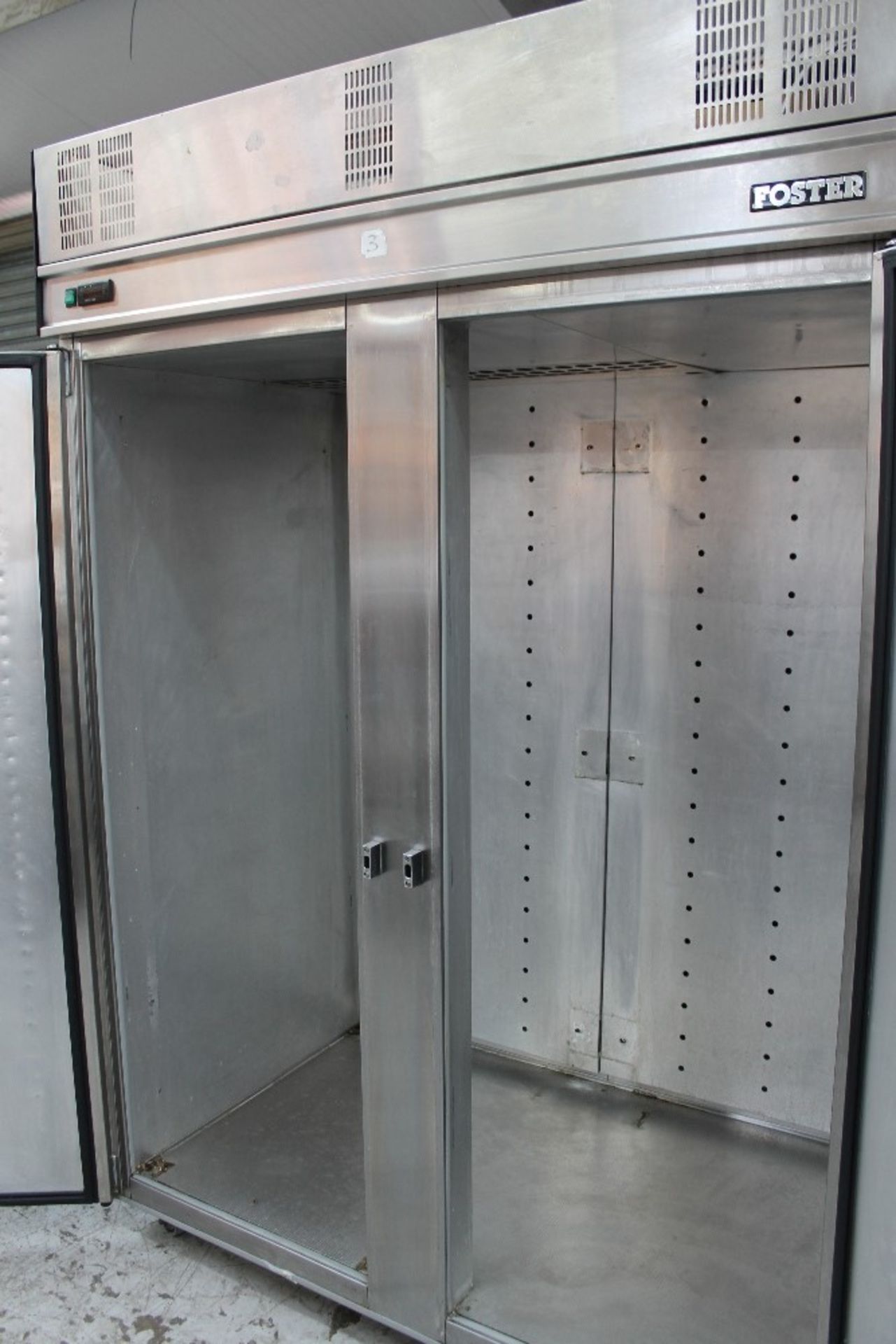 Foster Stainless Steel Double Door Fridge – NO Shelves – NO VAT - Image 2 of 2