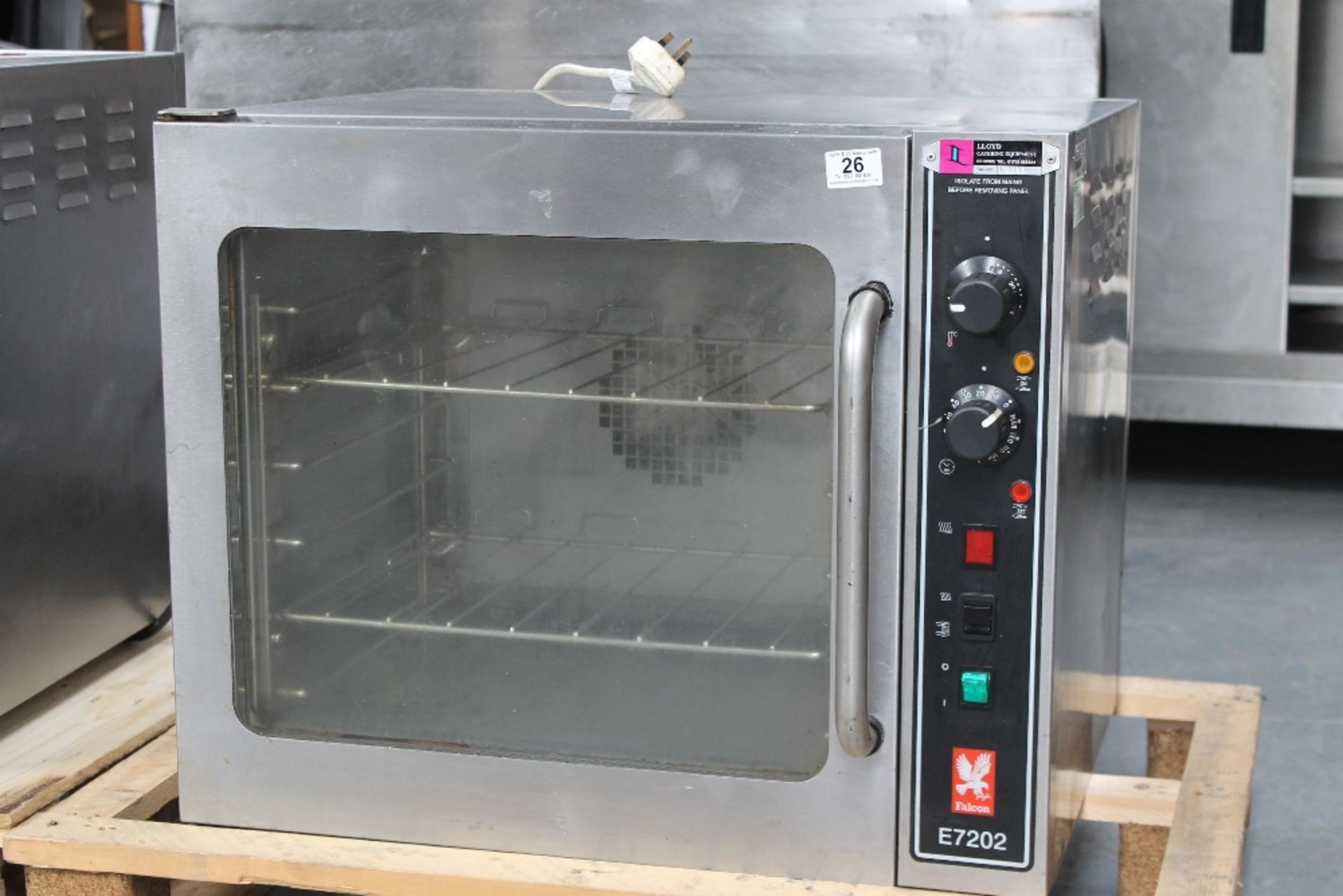 Falcon 6 Grid Convection Oven -1-ph – Tested – NO VAT   Model E7202 – serial no: F306295 – W67cm x