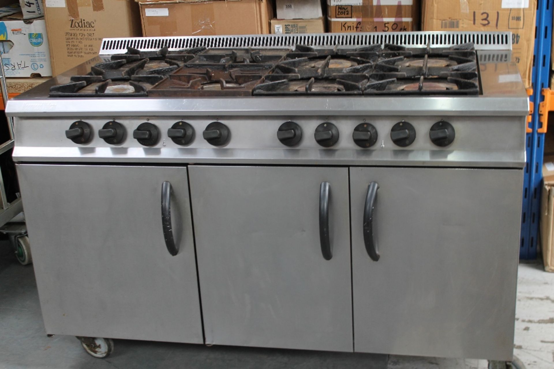 Moorwood Vulcan 8 Burner Gas Cooker & Oven - NO VAT W144cm x H95cm x D72cm