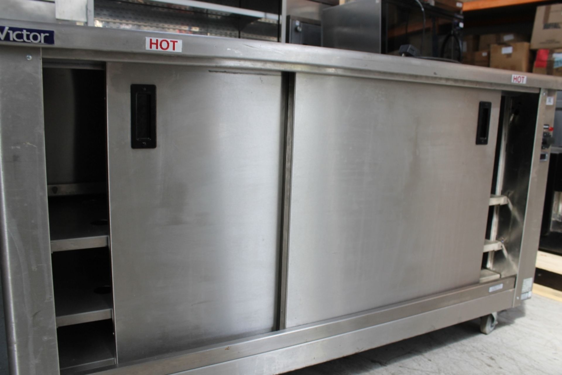 Victor Mobile Hot Cupboard – Tested - 1-ph – NO VAT Model PEER16Z-42 – serial no: 20358 – 220-240v - Image 2 of 3
