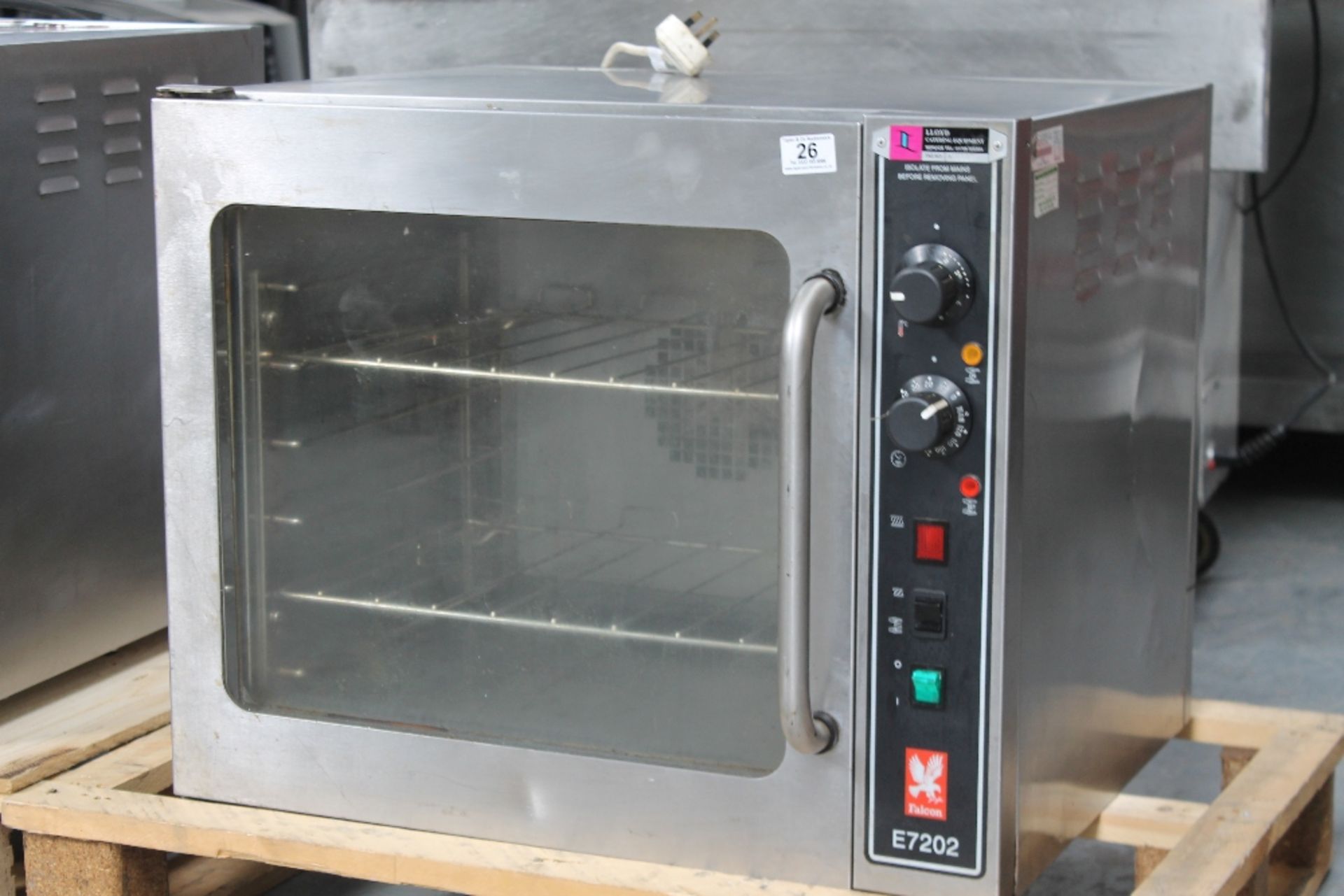 Falcon 6 Grid Convection Oven -1-ph – Tested – NO VAT   Model E7202 – serial no: F306295 – W67cm x - Image 3 of 3