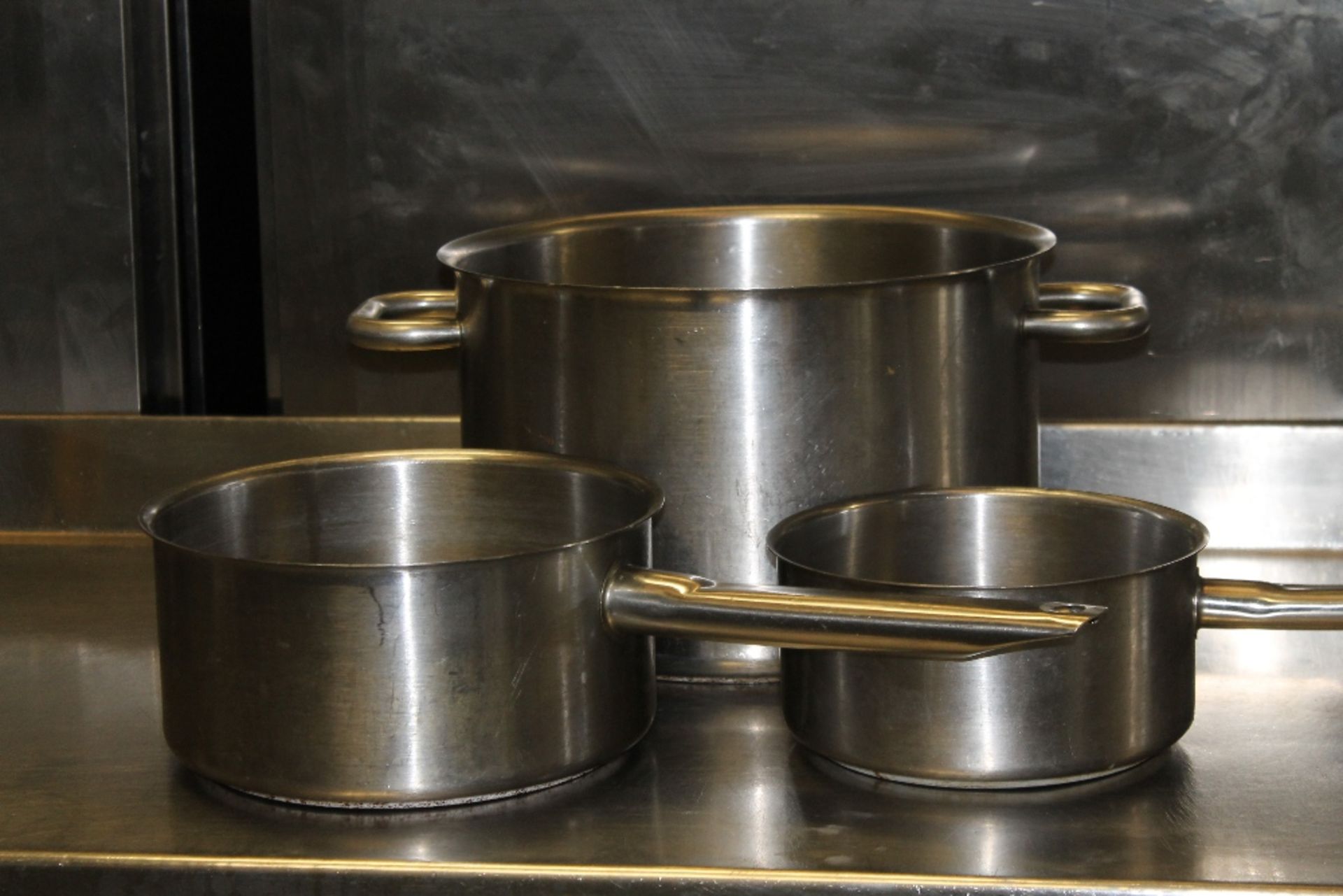 3 x Stainless Steel  Saucepan Set