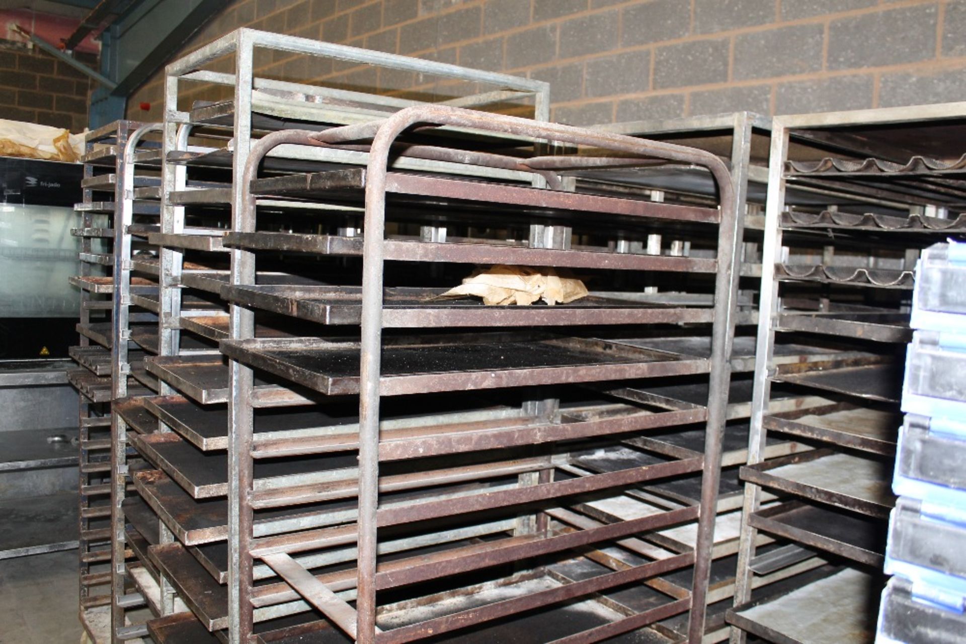 7 x Bakery Racks + some steel 30” x 18” baking trays + French Stick Trays Collect from Alcester , - Image 2 of 2